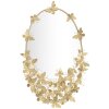 Mauro Ferretti miroir mural papillon ovale 59x3x89,5 cm or