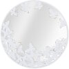 Mauro Ferretti miroir mural papillon blanc Ø 62,5x2,3 cm blanc