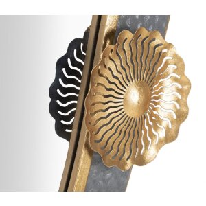 Mauro Ferretti miroir mural Art 55,9x5,7x90,8 cm gris or
