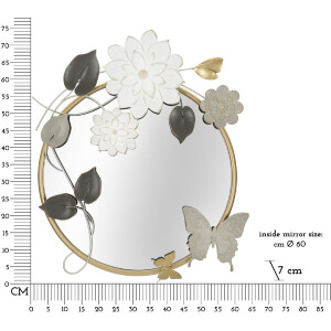Mauro Ferretti miroir mural Tonis 74,9x7x66 cm multicolore