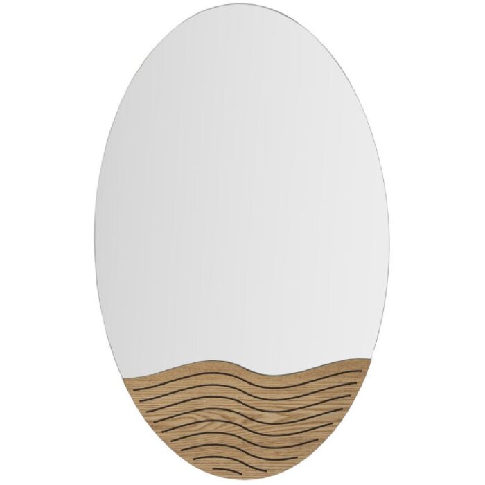 Mauro Ferretti miroir mural lignes 50x1,5x80 cm nature