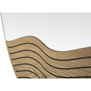 Mauro Ferretti miroir mural lignes 50x1,5x80 cm nature