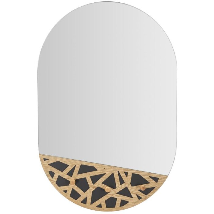 Mauro Ferretti miroir mural Carv 60x5,3x90 cm nature noir
