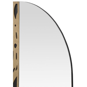 Mauro Ferretti miroir mural Terry 60x1x90 cm nature noir