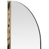 Mauro Ferretti miroir mural Terry 60x1x90 cm nature noir