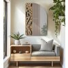 Mauro Ferretti miroir mural Terry 60x1x90 cm nature noir