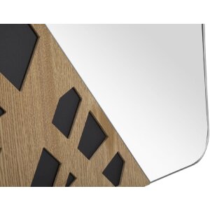 Mauro Ferretti miroir mural angle 50x1x90 cm nature noir