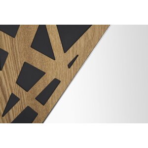 Mauro Ferretti miroir mural angle 50x1x90 cm nature noir