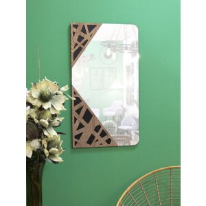 Mauro Ferretti miroir mural angle 50x1x90 cm nature noir