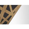 Mauro Ferretti miroir mural angle 50x1x90 cm nature noir