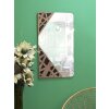 Mauro Ferretti miroir mural angle 50x1x90 cm nature noir