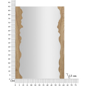 Mauro Ferretti miroir mural Form 60x1,5x90 cm nature