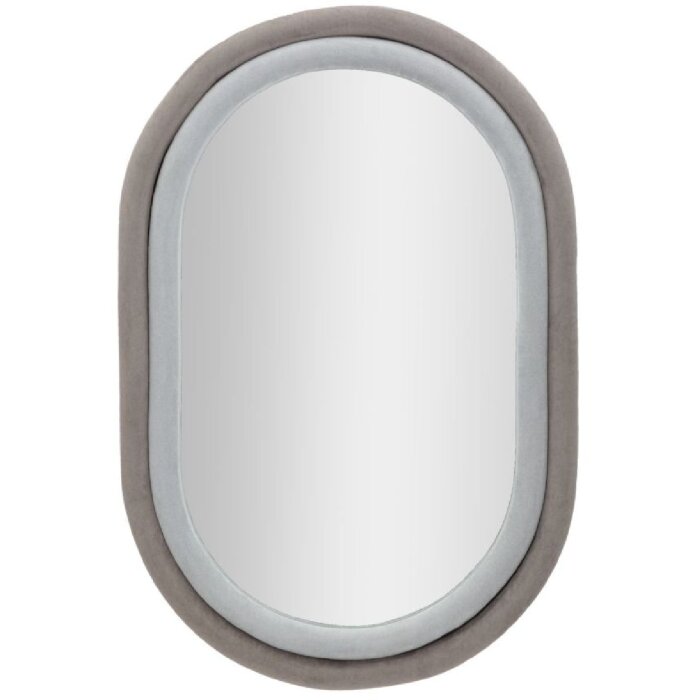 Mauro Ferretti miroir mural Antonius 60x4x90 cm gris
