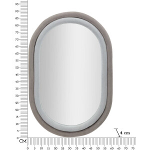Mauro Ferretti miroir mural Antonius 60x4x90 cm gris
