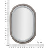 Mauro Ferretti miroir mural Antonius 60x4x90 cm gris