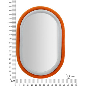 Mauro Ferretti miroir mural Antonius 60x4x90 cm orange