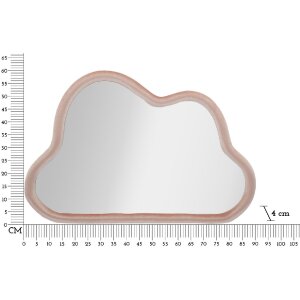 Mauro Ferretti miroir mural nuage 90x4x60 cm rose