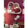 Mauro Ferretti miroir mural nuage 90x4x60 cm rose