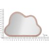 Mauro Ferretti miroir mural nuage 90x4x60 cm rose