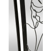 Mauro Ferretti miroir mural nudité 40,6x3,2x70,5 cm noir