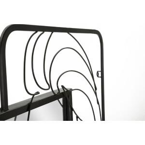 Mauro Ferretti miroir mural Eleanor 64,8x3,8x85 cm noir