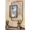 Mauro Ferretti miroir mural Eleanor 64,8x3,8x85 cm noir