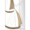Mauro Ferretti miroir mural Adriatique 60x4,4x60 cm blanc marron