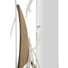 Mauro Ferretti miroir mural Adriatique 60x4,4x60 cm blanc marron