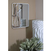Mauro Ferretti miroir mural Adriatique 60x4,4x60 cm blanc marron