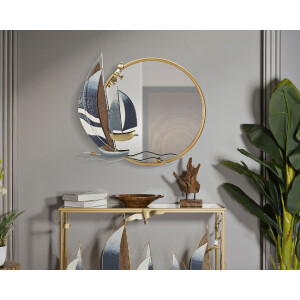 Mauro Ferretti miroir mural voile 71x8x64 cm multicolore