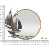 Mauro Ferretti miroir mural voile 71x8x64 cm multicolore