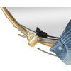 Mauro Ferretti miroir mural marine 68x5x67 cm bleu doré