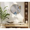 Mauro Ferretti miroir mural marine 68x5x67 cm bleu doré