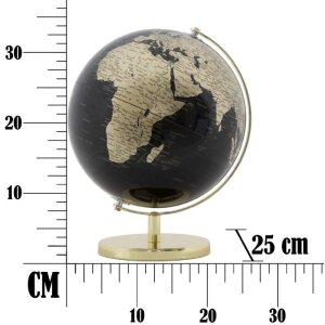 Mauro Ferretti Globe Or Ø 25x34 cm noir or