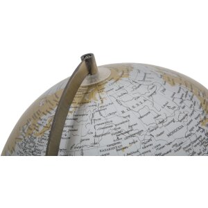 Mauro Ferretti Globe Orange avec lumière Ø 25x38 cm or argent