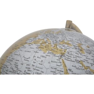 Mauro Ferretti Globe Orange avec lumière Ø 25x38 cm or argent
