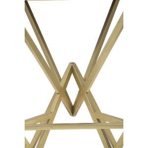 Tabouret de bar Piramid 40x40x75 cm noir or Mauro Ferretti