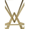 Tabouret de bar Piramid 40x40x75 cm noir or Mauro Ferretti