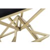 Tabouret de bar Piramid 40x40x75 cm noir or Mauro Ferretti