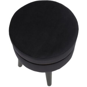 Mauro Ferretti tabouret Paris Ø 35x40,5 cm noir or