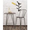 Porte-bouteilles mural Manhattan 6 places 27x15x55 cm noir cuivre Mauro Ferretti