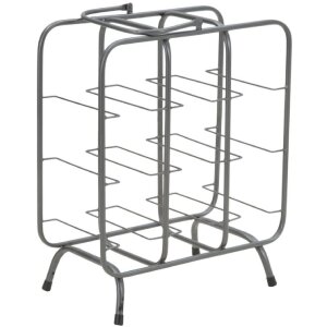 Mauro Ferretti Casier à bouteilles Carré 9 places 40x23x47,5 cm gris foncé