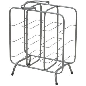Mauro Ferretti Casier à bouteilles Carré 9 places 40x23x47,5 cm gris foncé