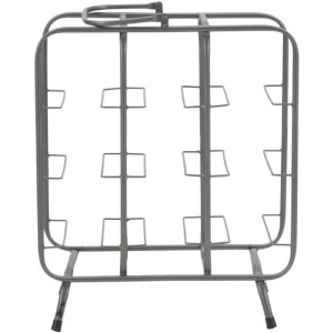 Mauro Ferretti Casier à bouteilles Carré 9 places 40x23x47,5 cm gris foncé
