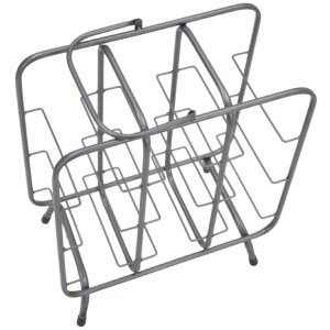 Mauro Ferretti Casier à bouteilles Carré 9 places 40x23x47,5 cm gris foncé