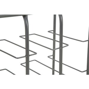 Mauro Ferretti Casier à bouteilles Carré 9 places 40x23x47,5 cm gris foncé