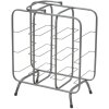 Mauro Ferretti Casier à bouteilles Carré 9 places 40x23x47,5 cm gris foncé