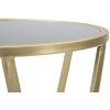 Mauro Ferretti Table de téléphone simple Ø 35x75 cm noir or