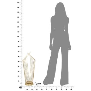Mauro Ferretti porte-parapluies Stick 26,5x23x68,5 cm or