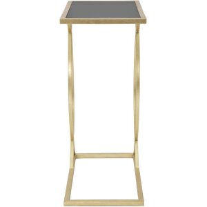 Mauro Ferretti table basse 45,5x25,5x60 cm noir or